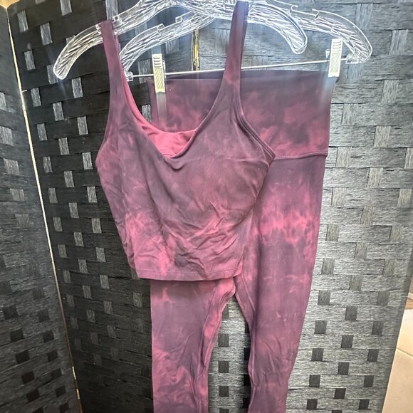 lululemon Align Tank Top Garnet Diamond-Dye, Sz 8 - Picture 3 of 3